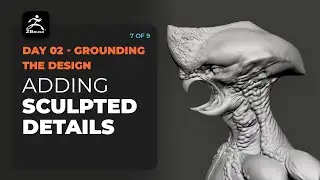 ZBrush workflow to add custom details to the sculpt