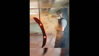 Как окрашивают отвалы порошком?
