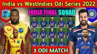 India vs Westindies Odi Series 2022 | India Team Final Squad #cricketmr #sports