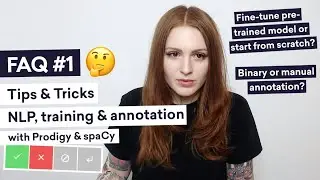 FAQ #1: Tips & tricks for NLP, annotation & training with Prodigy and spaCy