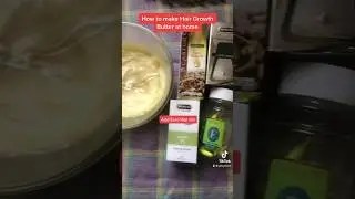 How to make hair growth butter at home #naturalhair #4chair #afrohair #twistout #hairoil #twistout