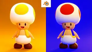 🏁🍄How to model Toad from Super Mario - A Blender beginner tutorial