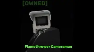 Flamethrower cameraman showcase with subtitles (Roblox Skibi Defense)