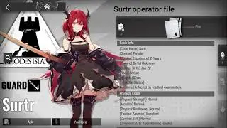 Arknights operator overview - Surtr