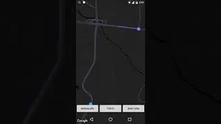 google map route animation on android - trail