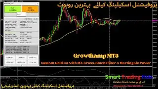 🚀 Growthamp MT5 | Custom Grid EA with MA Cross, Stoch Filter & Martingale Power!
