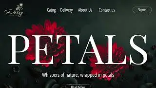 Flower Shop Landing Page UI