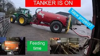 MOVING SLURRY, SILAGE ISSUE, FEEDING, AN EYE ISSUE AND THE NEXT PROJECT