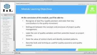 Project Quality Management: IIL's Project Management Certificate Program