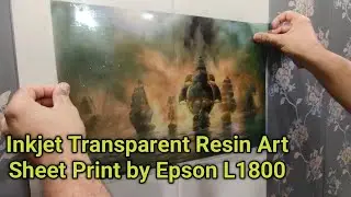 Inkjet printable transparent sheet for resin art work|#resinart #resincrafts