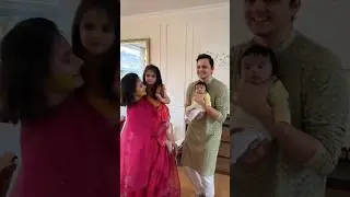 Kahani's first Holi!! 🌈