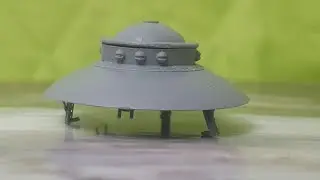 HAUNEBU I "TAKOM" 1/350 ASSEMBLY / Сборка модели дисколета