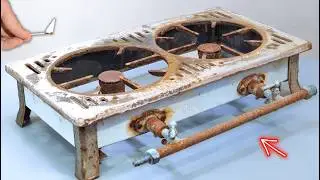 Restoration of a 1920s Double Burner Stove | Junker & Ruh
