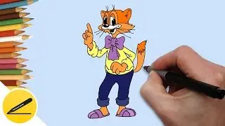 How to Draw a Cat Leopold cartoon 