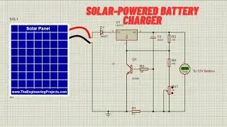 How to Build a Solar Battery Charger Using LM317T & Transistor Control in Proteus