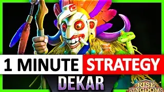 Ceroli DEKAR: 1 MINUTE STRATEGY - Rise of Kingdoms ROK Fleisch