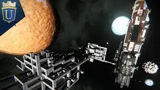 Huge Space Station Construction | Space Engineers Modded