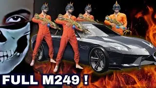 4 KİŞİ AYNI SİLAH KULLANIRSA ? 😲 M249 ARAÇ FİGTLARI 💥 I Pubg Mobile