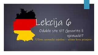 (A1)  LEKCIJA 6 - PREDSTAVLJANJE (drugi dio)