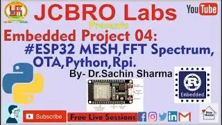 Embedded Project 05: ESP32 MESH, FFT Spectrum, OTA, Python, RPi