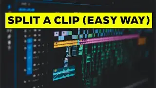 How to SPLIT a clip in premiere pro (Under 10 Seconds)