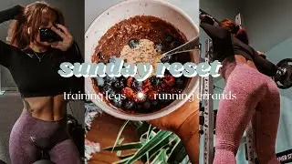 RESET DAY 🤍 setting new goals, running errands, training legs vlog