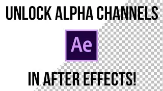 How To Export with Transparent Background in After Effects (Alpha Channel)
