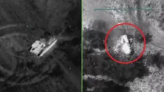 Ukrainian Forces BLOW UP Russian Self-propelled Gun Using Turkish Drones