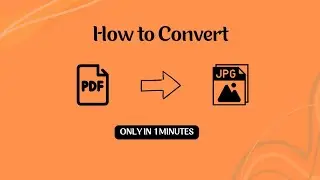 How to convert PDF to JPG || Tutorial || 2025 