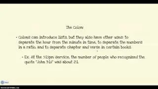 CC-Style & Grammar: Punctuation (Other Bits)