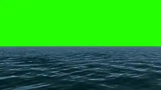 Ocean lake green screen effect for chromakey