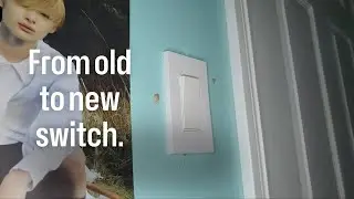 How to replace an old switch.