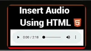 How to Add Audio In Website Using HTML with android phone. 