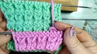 Удивительно нежный и красивый узор. Очень лёгкий для начинающих вязальщиц узор.