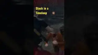 Leon knocked down by pig timeloop #shorts #residentevil4