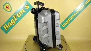 Чемодан-самокат 777 серый (6139)