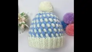 A compelet beanie crochet hat pattern and tutorial for beginner.