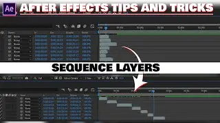 After Effect  Quick Tip : Sequence Layers