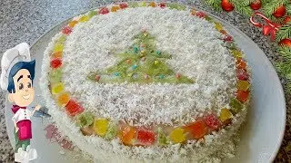 Новогодний Торт с Мармеладом волшебный на новый год быка 2021