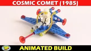 LEGO 6825 Classic Space Cosmic Comet - stop motion set build