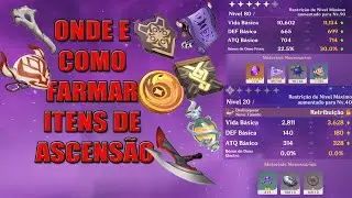 Como farmar itens de  ASCENSÃO - Genshin Impact