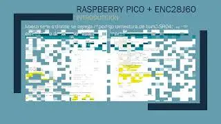 Raspberry pi pico + enc28j60 + hc-sr04