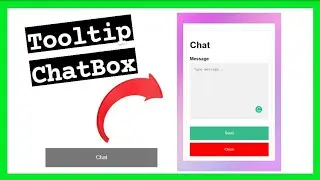 Tooltip Chat Box with Html, CSS, JavaScript || D. CoDeS || 