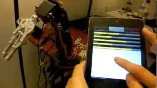 Nexus 7 Controlled 5 DOF Robotic Arm