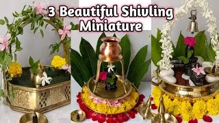 Hartalika Puja Decoration Ideas/Hariyali Teej Decoration Ideas at Home/Teej Puja/Shivling Miniature