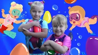 Что ПРОИЗОШЛО с КУКЛАМИ BLOOPIES?👧  И  СЮРПРИЗЫ в  бассейне.🌊