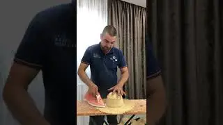 Как выпрямить шляпу из соломы с помощью утюга