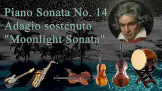 Moonlight Sonata - Adagio sostenuto - Indie, Alto sax, Strings and a Taiko