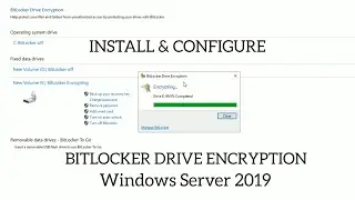 How to Install and Configure Bitlocker Drive Encrypt Windows Server 2019