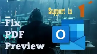 PDF file cannot be previewed because of an error in Outlook